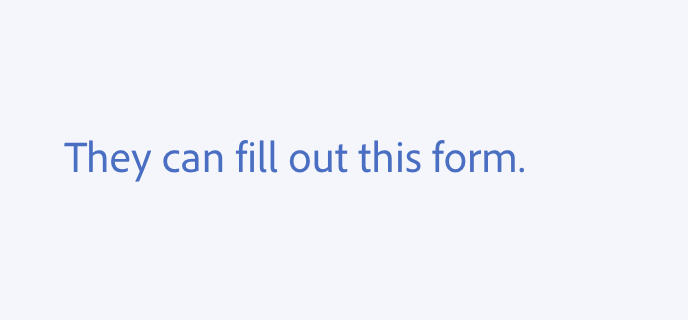 Example of a do guideline. They can fill out this form.