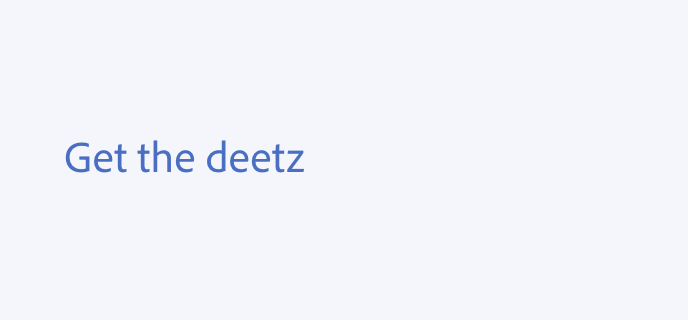 An example showing the incorrect usage. Get the deetz.