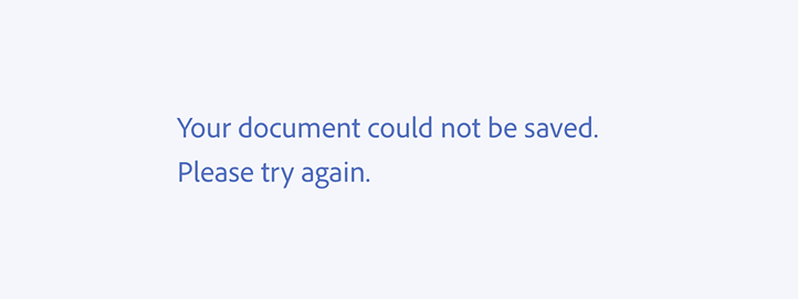 Key example of a correct usage. Your document could not be saved. Please try again.
