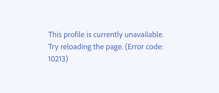 Key example of a correct usage. This profile is currently unavailable. Try reloading the page. (Error code: 10213)