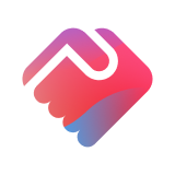 A stylized handshake icon in a red-to-purple-to-blue gradient, representing partnership and collaboration.