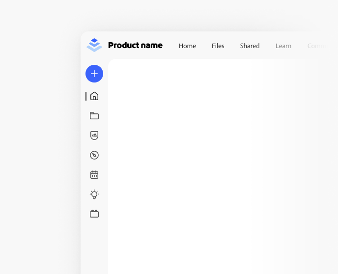 Example of incorrect usage. Navigation is shown in both the side navigation and the header.