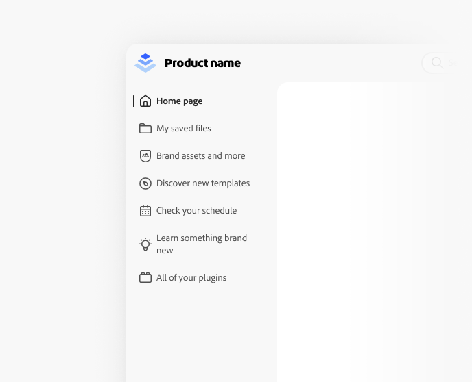 Example of incorrect usage of writing side navigation item names. A sample side navigation has item names that are 3 words or more, such as All of your plugins, Learn something brand new, and Check your schedule.