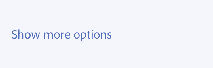 Example of correct usage. Show more options.