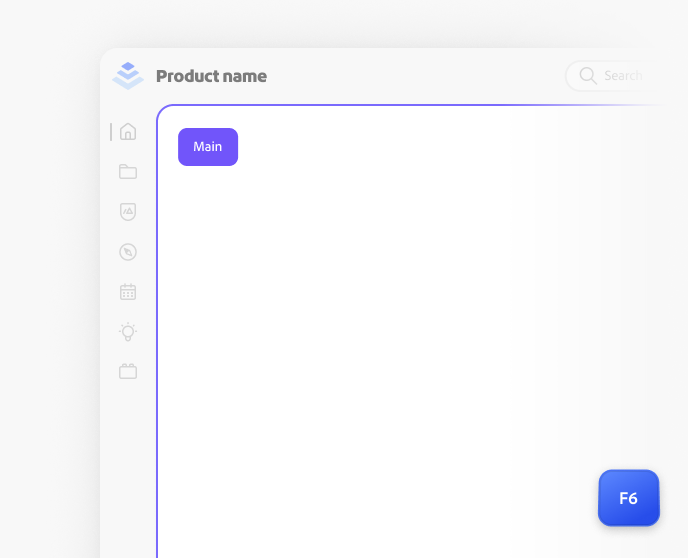 Example of correct usage, support for F6 key navigation. This helps users traverse through different regions of an application efficiently.