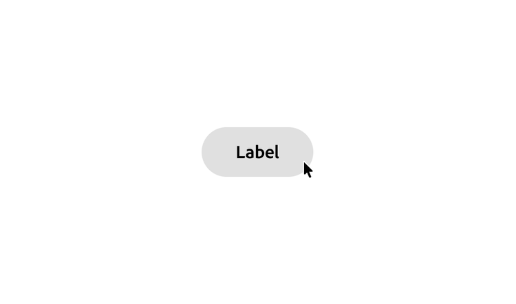 Button in hover state with cursor nearby.