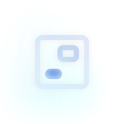 Faint blue icon of a rounded square containing a small toggle switch and rounded rectangle, illustrating minimal border use where borders aren't needed.