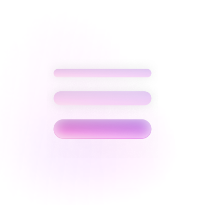 Three horizontal pink gradient bars of consistent border width, illustrating consistent border styling across elements.