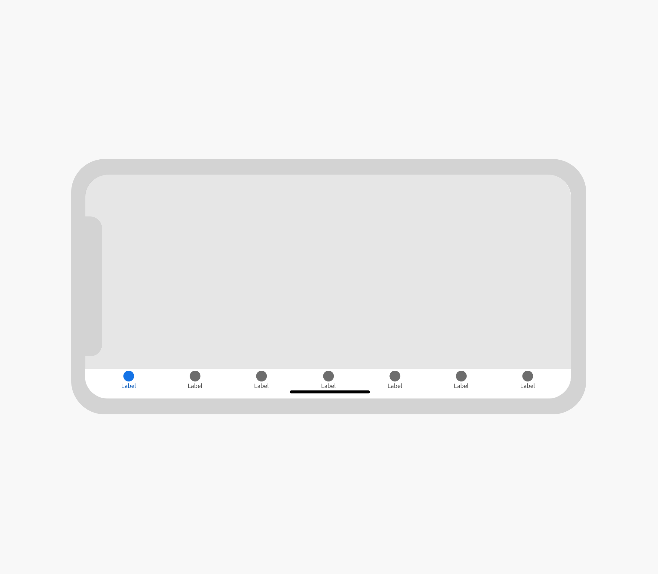 Automatic tab bar item distribution