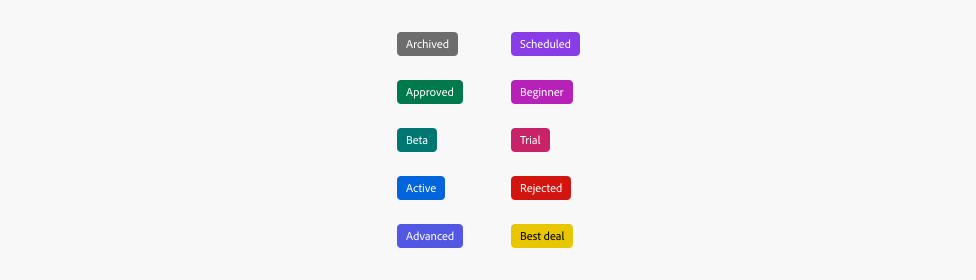 Badge System Design: choose from different badge types