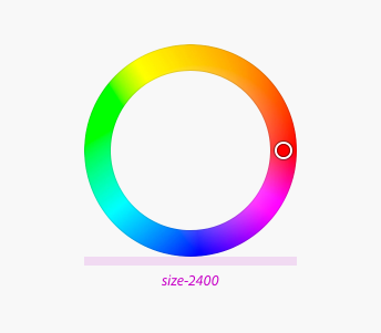 Example of a color wheel showing hue at size-2400.