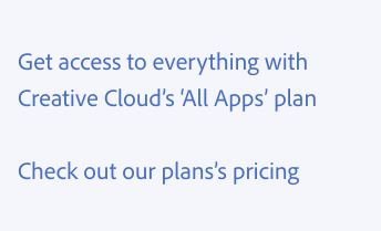 Key example of using apostrophes. Two examples of incorrect usage. Get everything with Creative Cloud’s All Apps plan, with apostrophes surrounding the phrase All Apps instead of quotation marks. Check out our plans pricing, with an apostrophe s after the word plans.