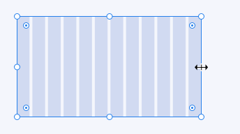 Image showing a mouse cursor incorrectly manipulating the width of the columns.