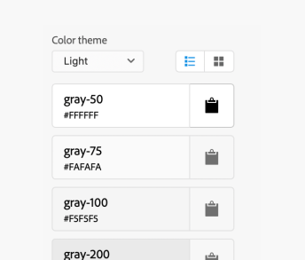 Example of Spectrum XD plugin panel showing color theme picker in Light theme option.